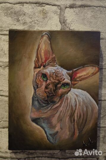 Портрет питомца по фото, картина маслом