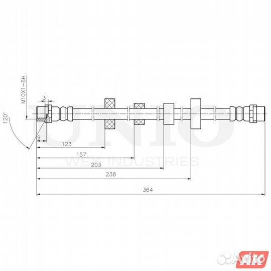 Шланг тормозной