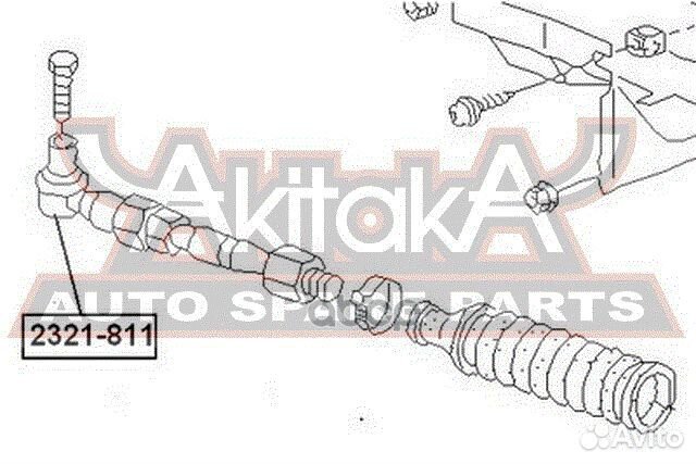 Наконечник рулевой 2321-811 asva