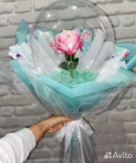 Букет из мыльных роз