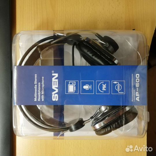 Проводные наушники, микрафон sven ap-600