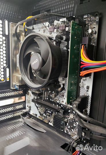 Комплект Ryzen 3, A320M, 8Gb, кулер