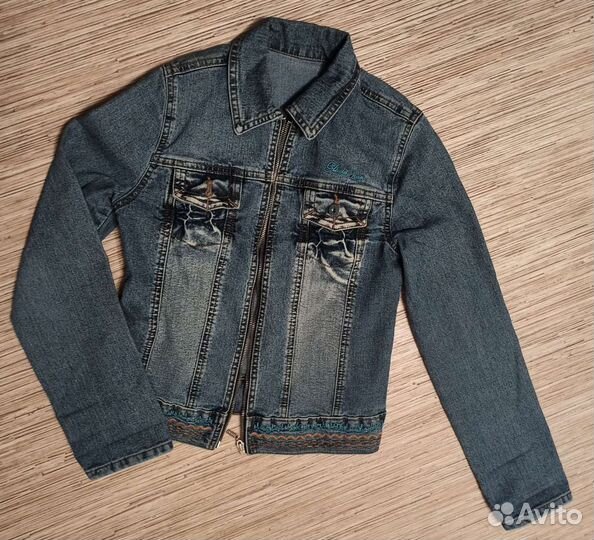 Джинсовая куртка для девочки 146-152