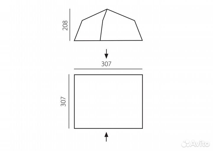 Палатка шатер btrace rest новая