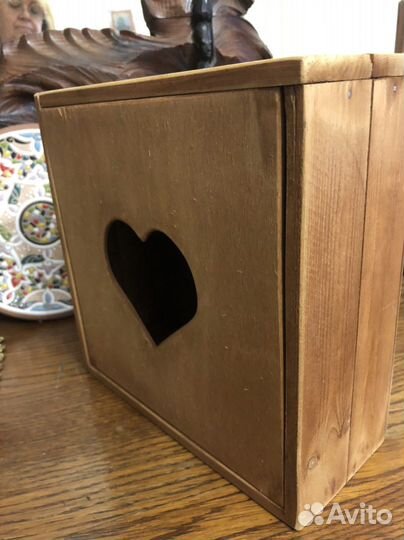 Шкатулка ретро, кормушка для птиц