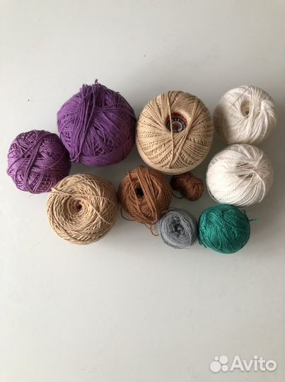 Нитки х/б новые и б/у