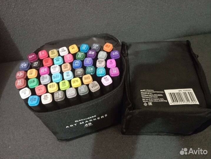 Маркеры двусторонние 48 шт новые