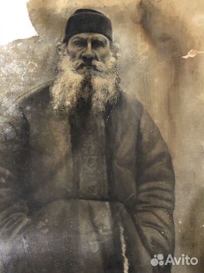 Старинная фотография картина Неизвестный мужчина с