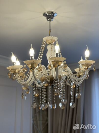 Люстра потолочная хрустальная