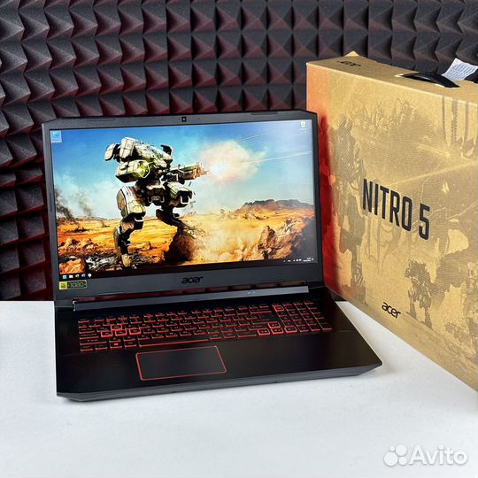 Игровой ноутбук Acer Nitro i7/GTX1650/17.3/IPS