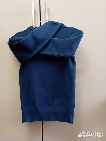 Кофта для девочки школьная тёмно-синяя