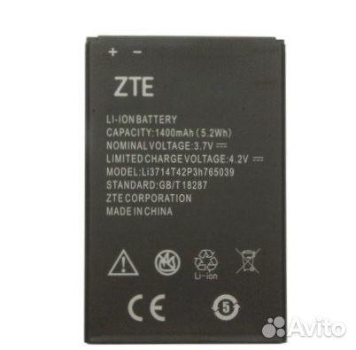 Аккумуляторы ZTE