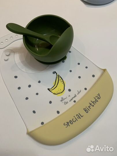 Силиконовая детская посуда