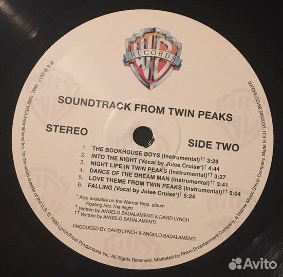 Виниловая пластинка Angelo Badalamenti twin peaks