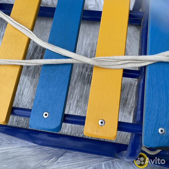 Санки детские с ручкой