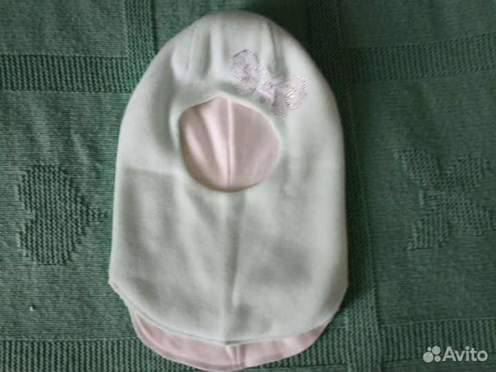 Шапка шлем для девочки 48 50