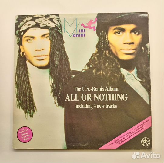 LP Milli Vanilli – All Or Nothing / Sweden 1989
