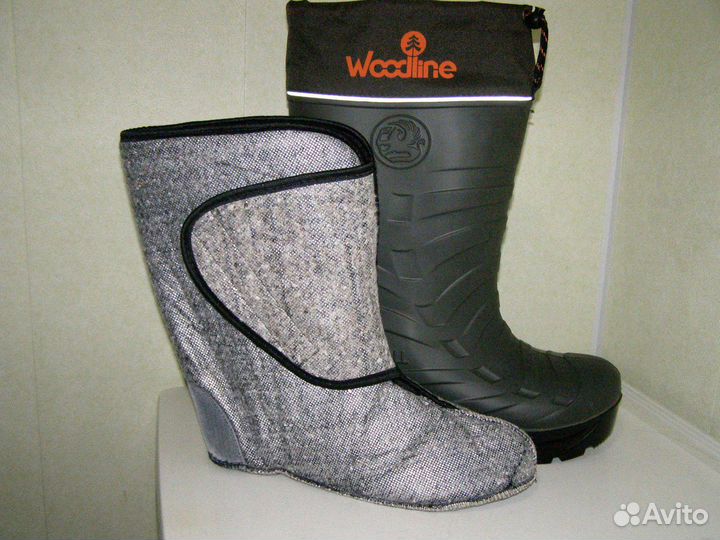 Сапоги зимние WL олива Закрытый фольга + пу + флис