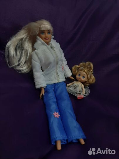 Комплект куклы (мама+дочка) с одеждой