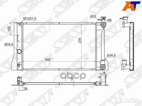 Радиатор Toyota Allion (T260) 07-16 / Premio 07-16
