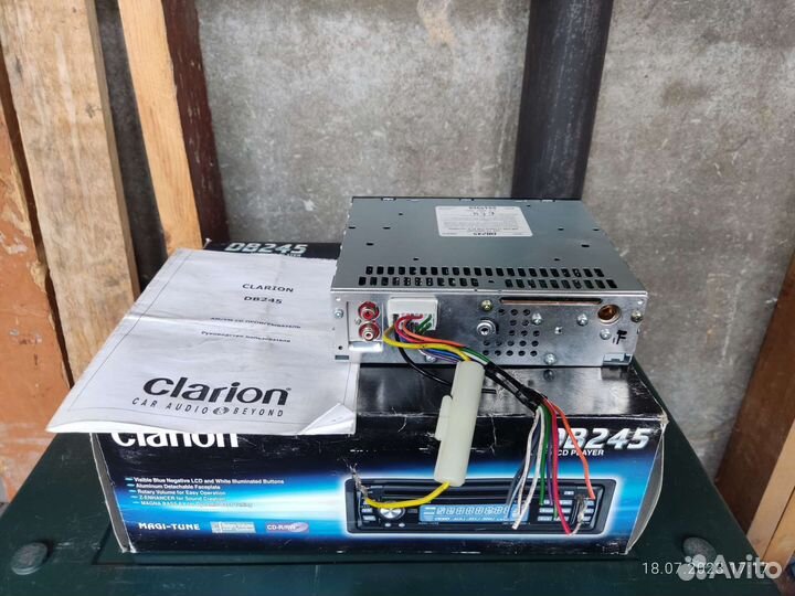 Автомагнитола Clarion DB245 без передней панели