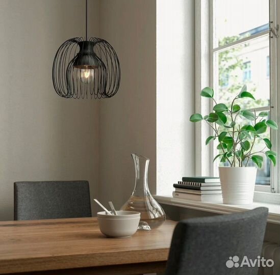 Абажур икеа калльфронт черный