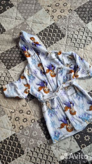 Халат махровый детский Холодное сердце рост 98