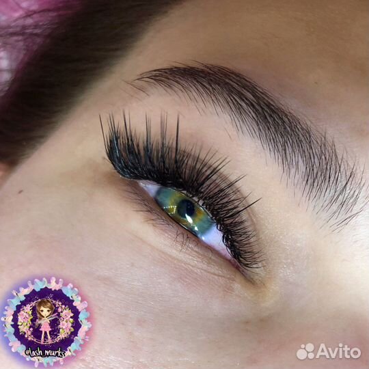 Наращивание и ламинирование ресниц,оформление бров