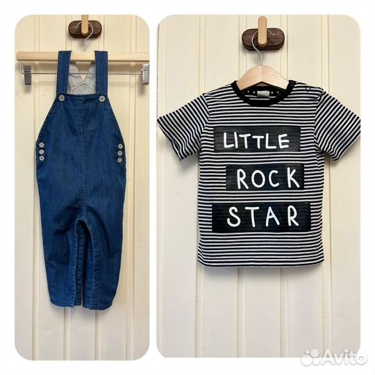 Пакет фирменных вещей на мальчика 74-80 см