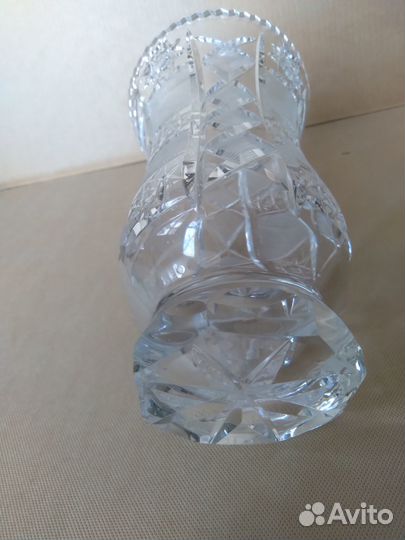Ваза для цветов хрустальная Чехия