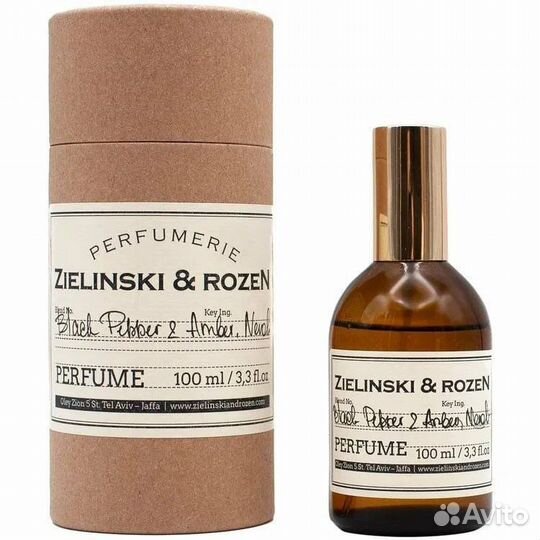 Zielinski & Rozen Black pepper & Amber, Neroli