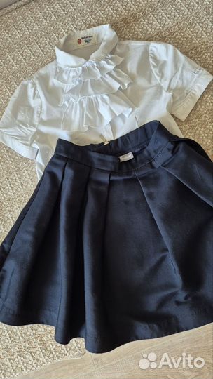 Школьная форма для девочки 134 140 пакетом синяя