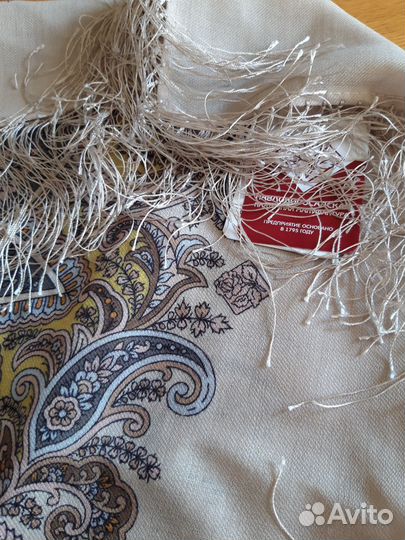 Павловопосадский платок шерсть 146х146