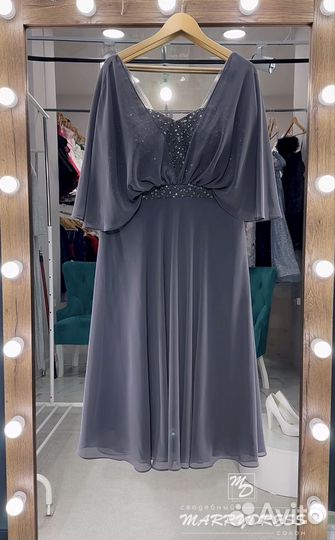 Вечернее платье женское миди размеры 50-56