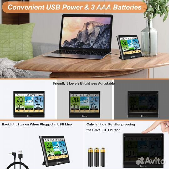 Новая USA Geevon Wireless Weather Station