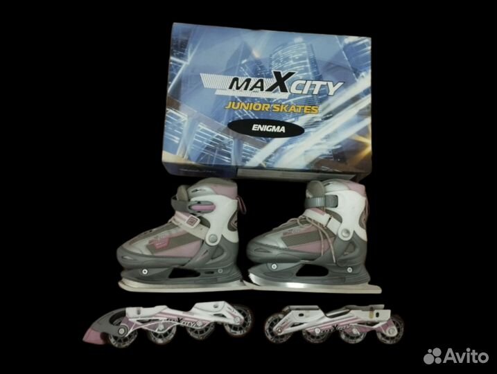 Роликовые коньки детские раздвижные