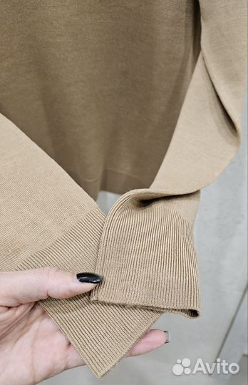 Uniqlo 100% шерсть M-L гольф водолазка свитер