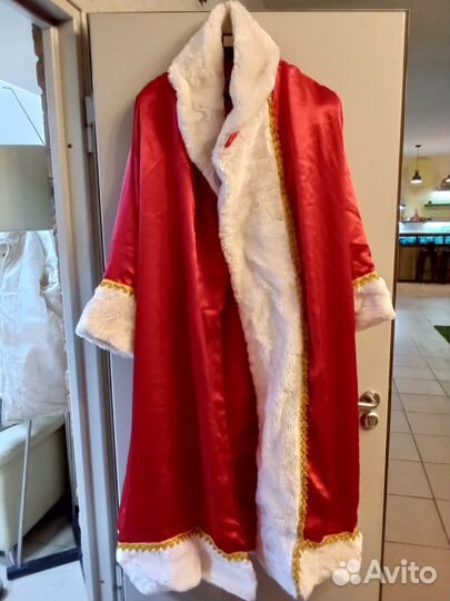 Халат деда мороза, борода, шапки