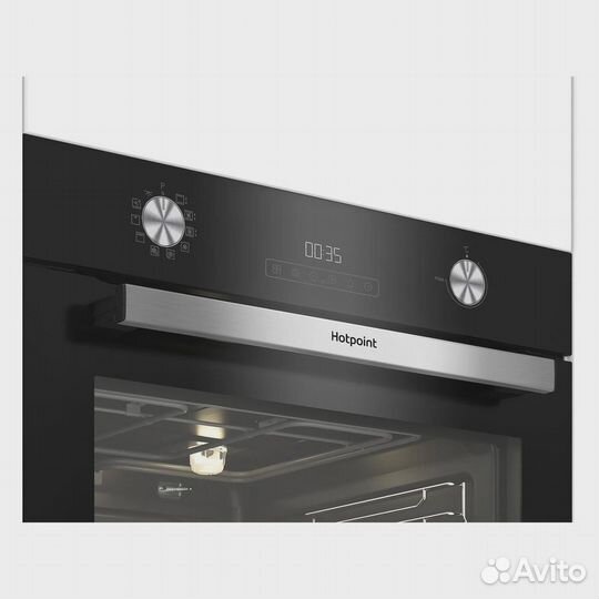 Встраиваемый электрический духовой шкаф hotpoint fe8 831 jsh blg черный, серебристый