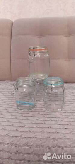 Банка стеклянная для сыпучих продуктов