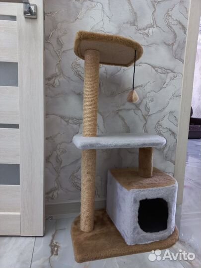 Когтеточка домик для кошки бу
