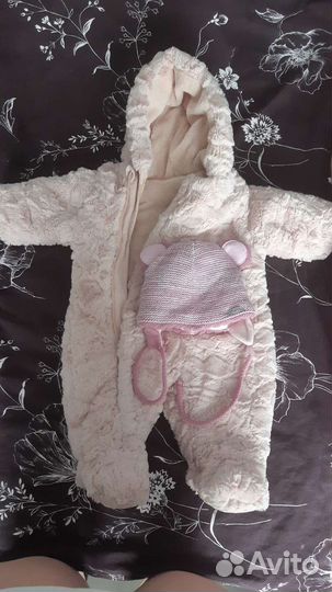 Комплект на выписку для девочки зима