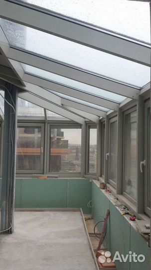 Остекление пластиком веранды террасы