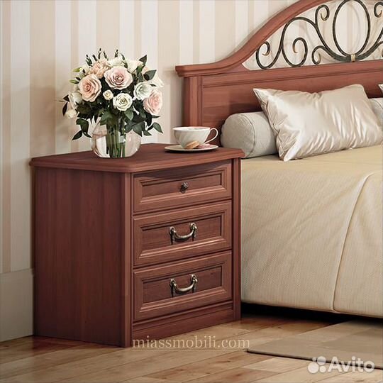 Тумба прикроватная Екатерина орех Миассмебель