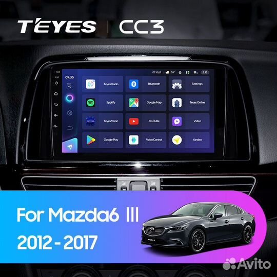 Магнитола Teyes CC3 6/128 Mazda 6 GJ