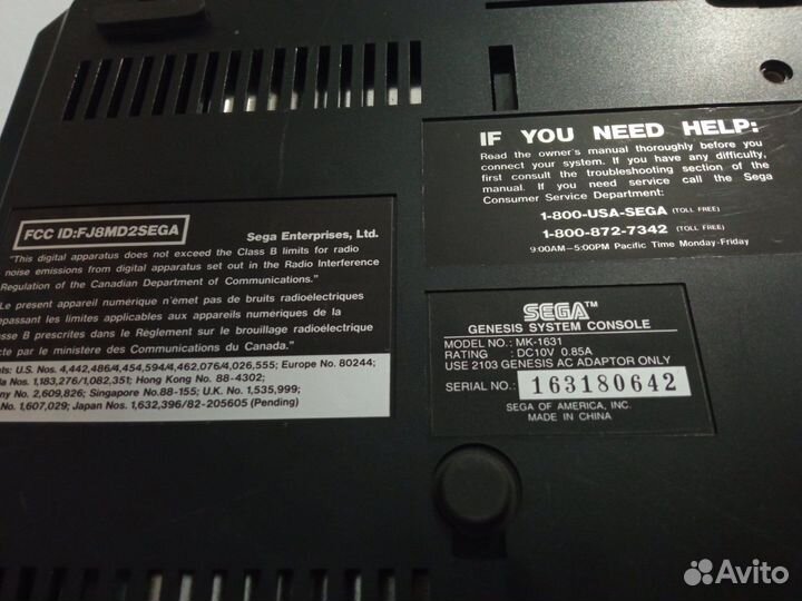 Sega Genesis VA3 оригинал + игры