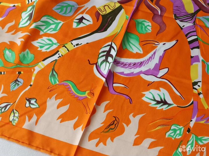 Платок Шелковый Christian Dior ручная подшивка