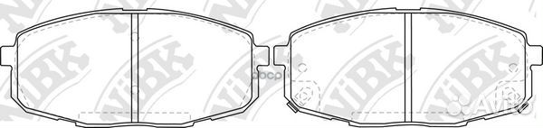 Колодки тормозные дисковые передние NiBK PN0373