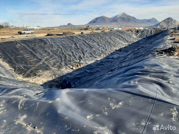 Монтаж геомембраны, сварка геомембраны