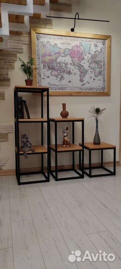 Стеллаж металлический лофт